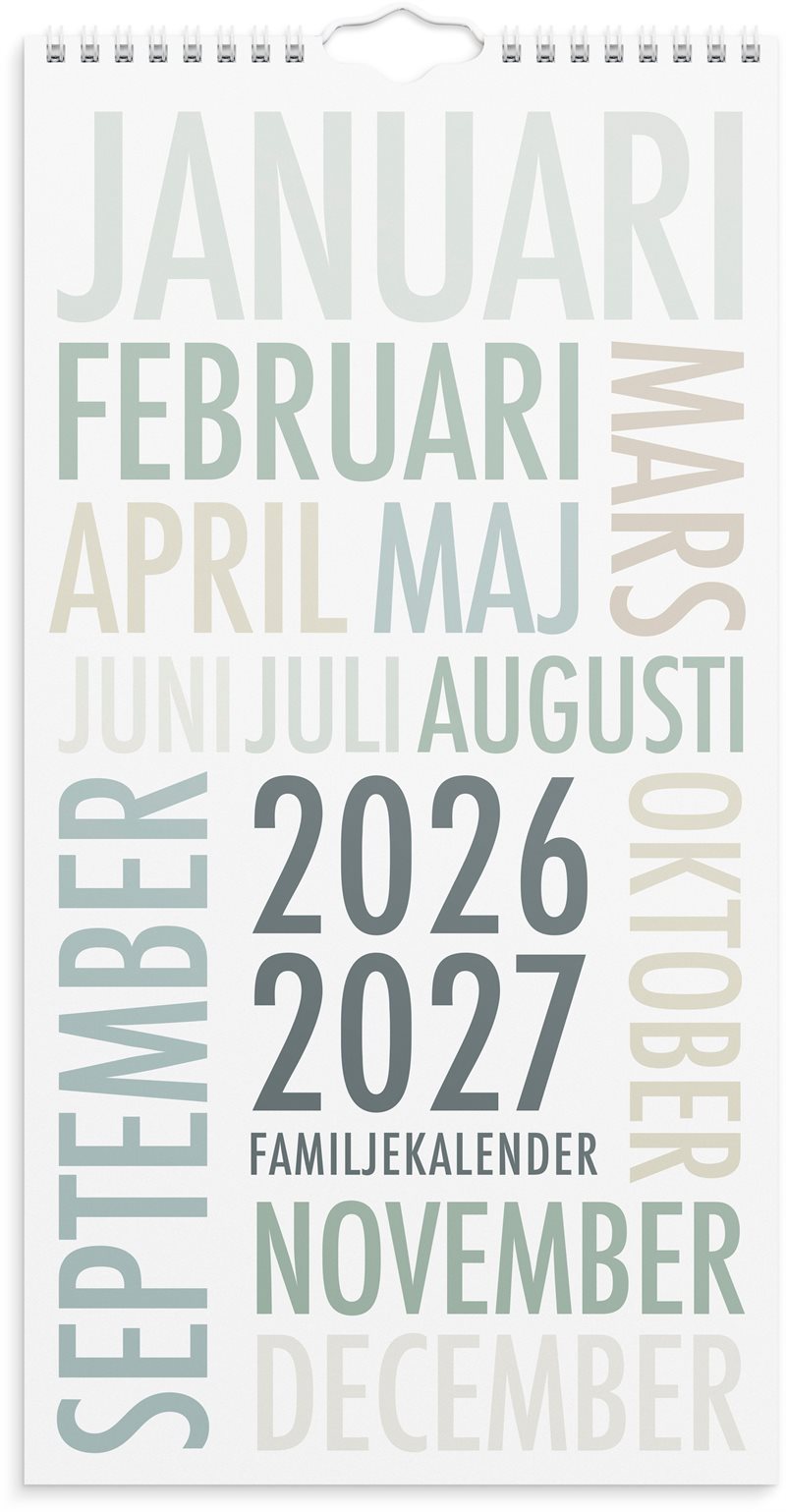 Familjekalender 26/27 TrendArt