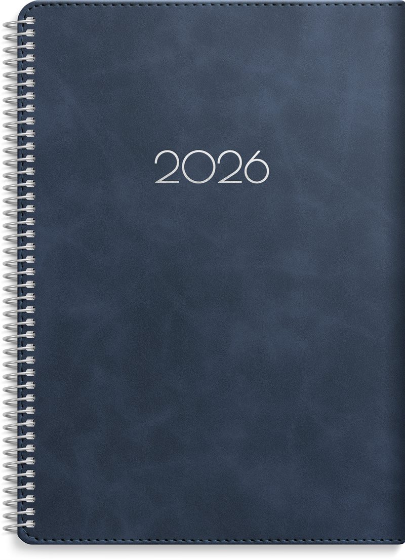 Kalender 2026 Business Twist blå