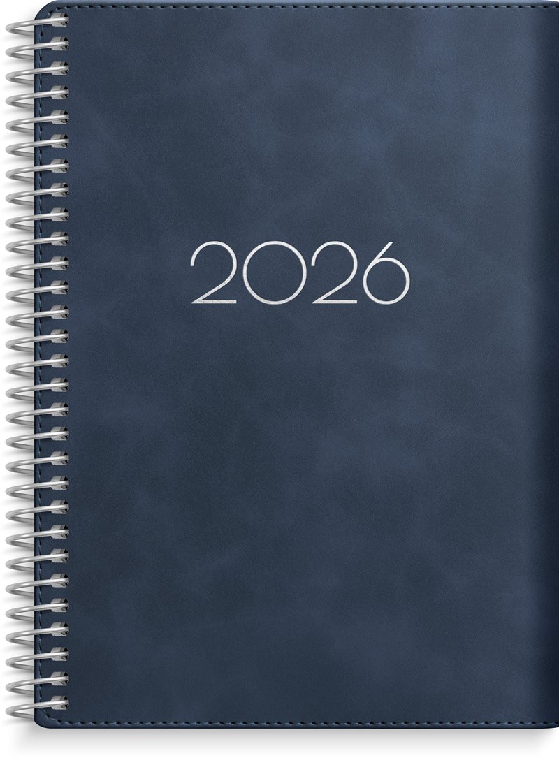 Kalender 2026 Senator A6 Twist blå