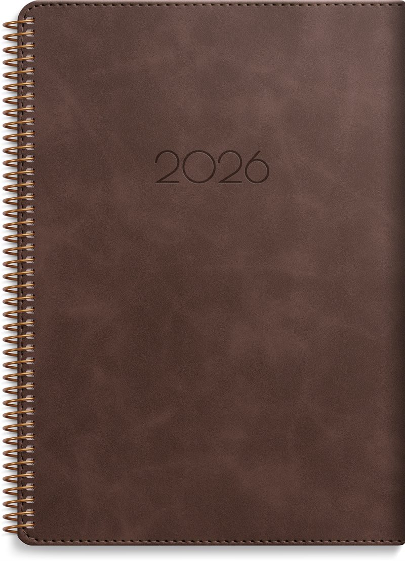 Kalender 2026 Business Twist brun