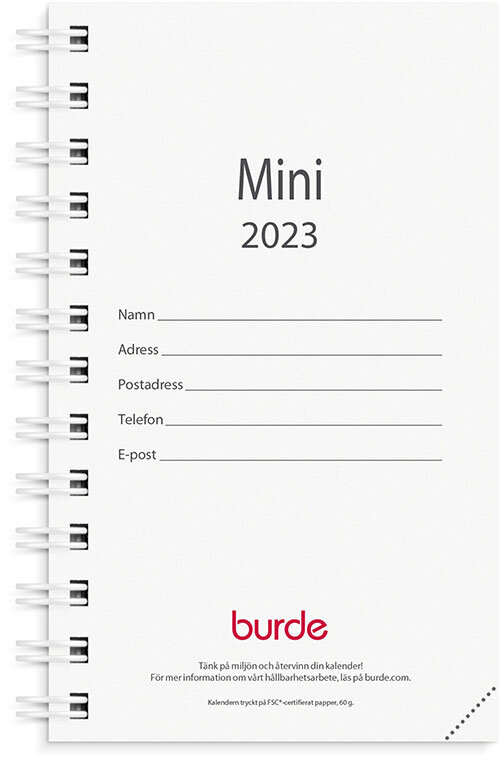 Kalender 2023 Mini refill