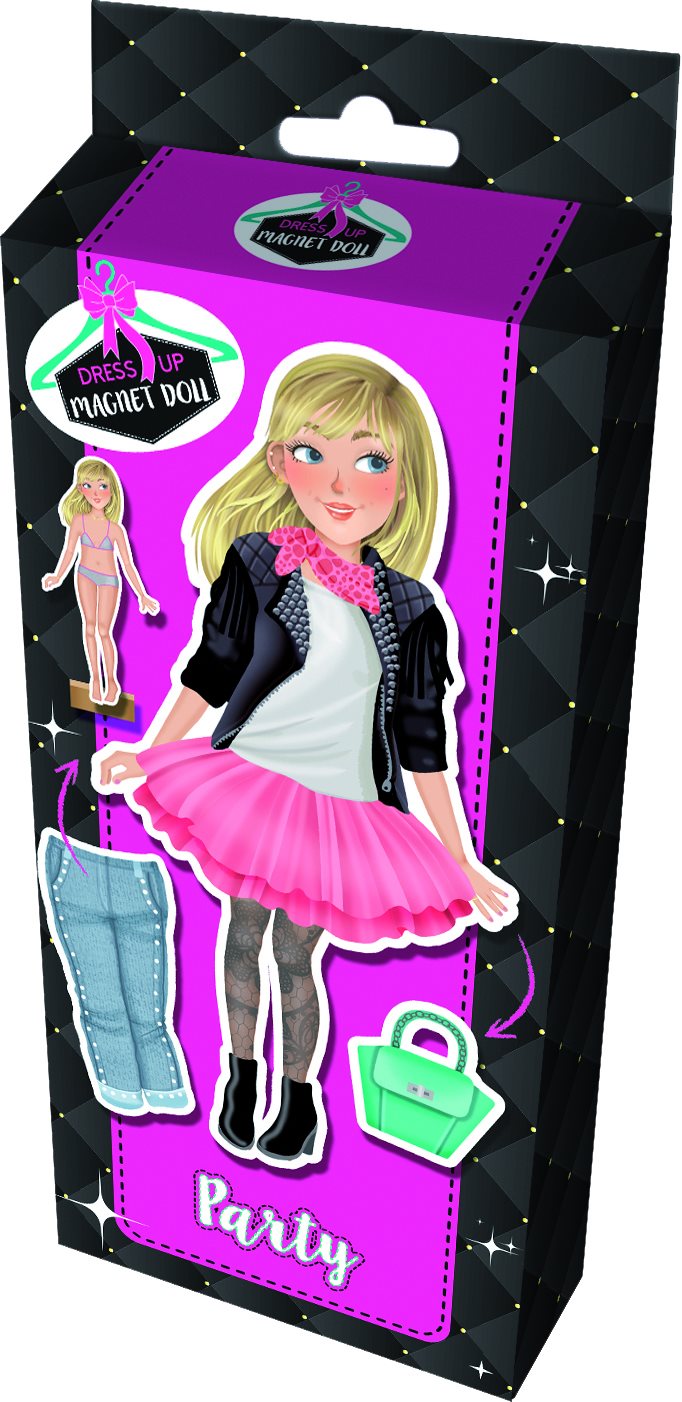 Magnetic doll - dress up, party