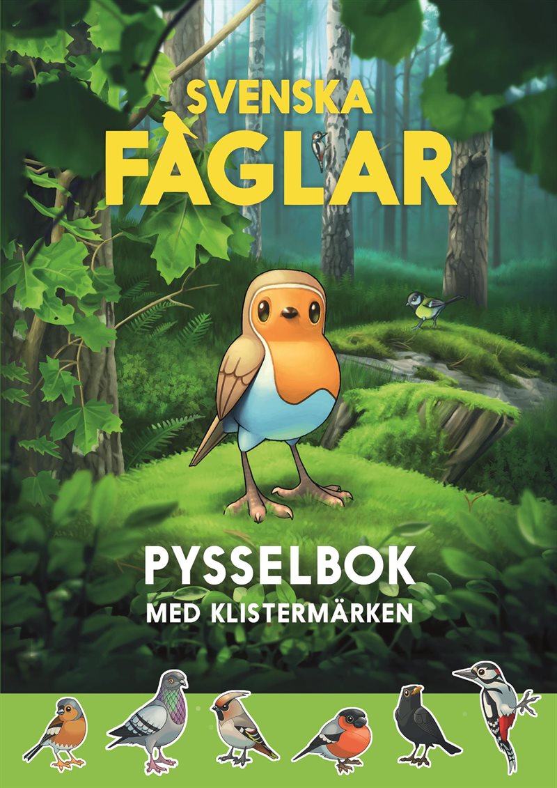 Svenska fåglar pysselbok : med klistermärken