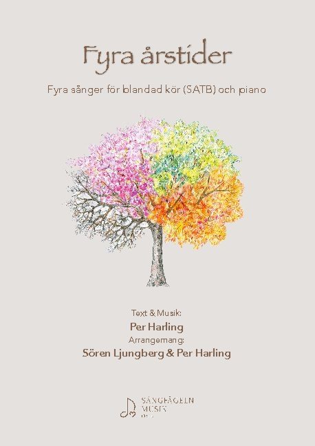 Fyra årstider : fyra sånger för blandad kör (SATB) och piano