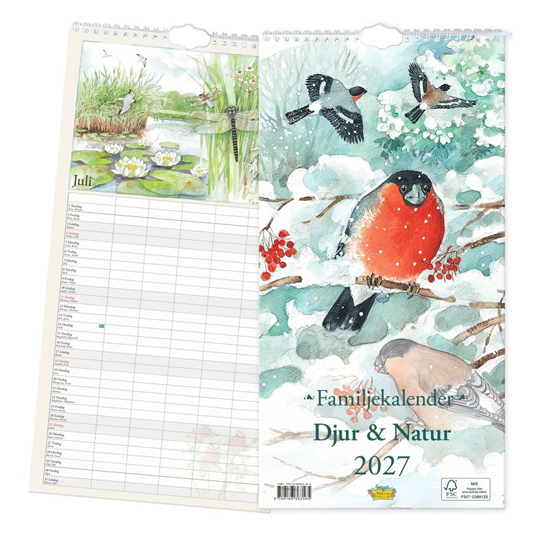 Familjekalender 2027 - Djur & Natur