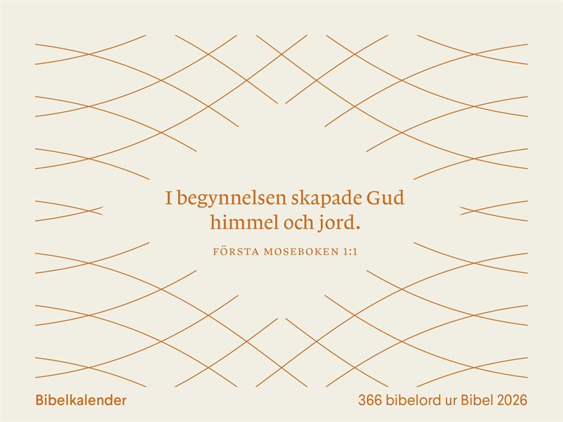 Bibelkalender - 366 bibelord ur Bibel 2026