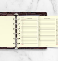 Filofax Pocket Refill 2027 Årsplan. Språk svensk/dansk/norsk