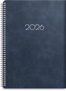 Kalender 2026 Senator A5 Twist blå