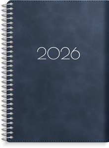 Kalender 2026 Senator A6 Twist blå