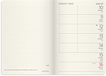 Kalender 2026 Liten Veckokalender Forma Deluxe svart