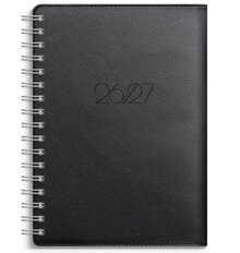 Elevkalender - Kalender Senator A6 Twist svart 2026-2027