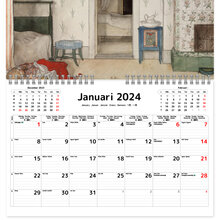 Väggkalender Carl Larsson 2024 300x195mm